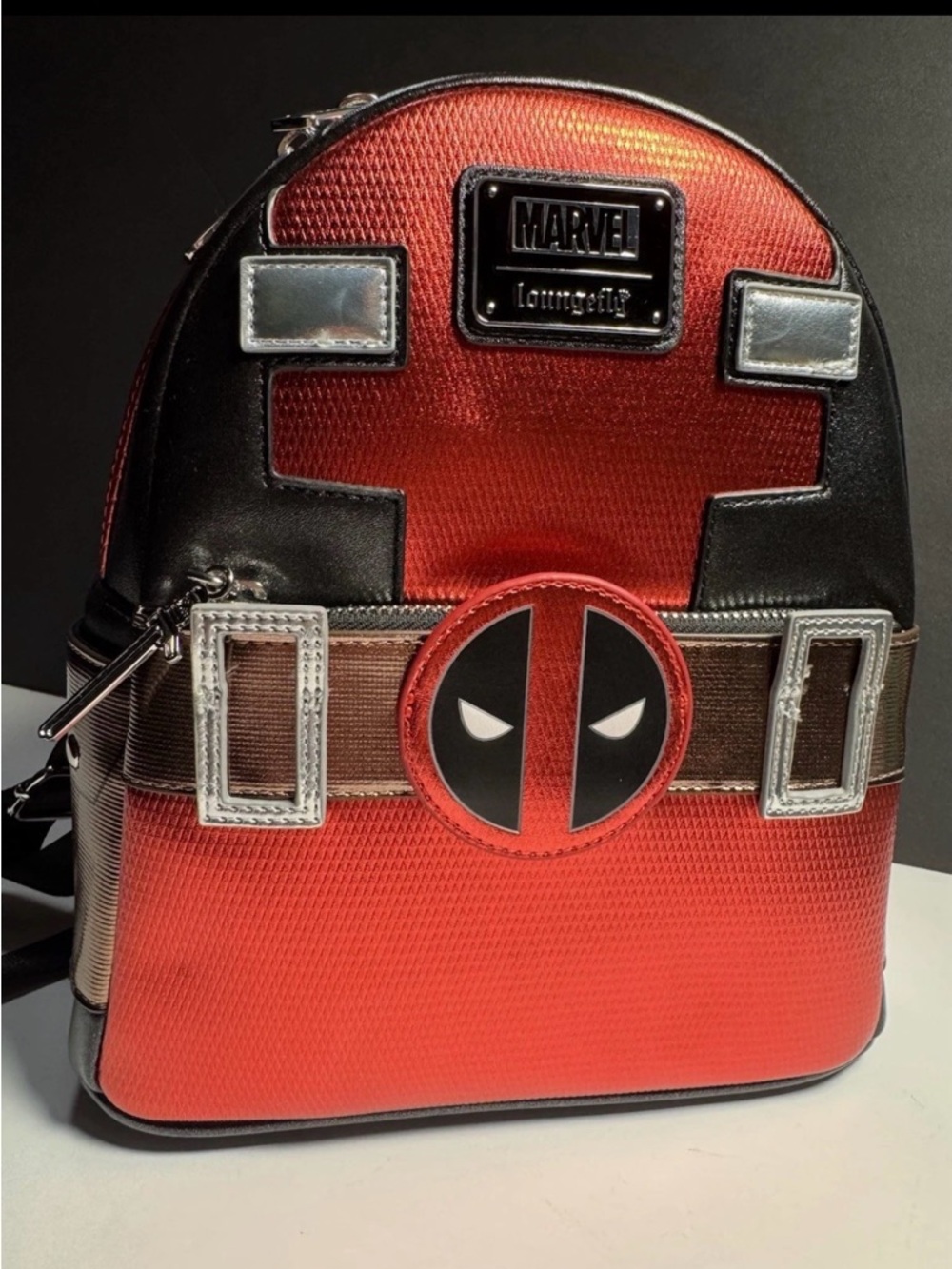 NWT Loungefly Deadpool Metallic Mini Backpack Rare Retired